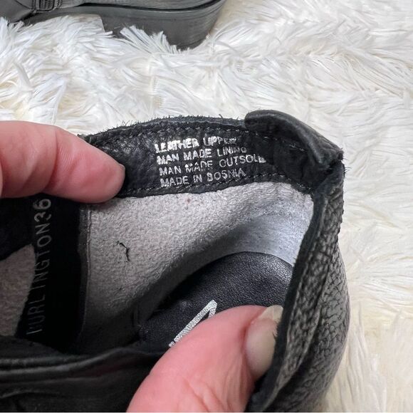 Miz Mooz Leather Cut-Out Ankle Boots Burlington Black - Medium - Picture 4 of 8